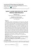 Effect of hot-spotted cell on PV module performance