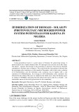 Hybridization of biomass - solar PV (photovoltaic) microgrid power system potentials for Kaduna in Nigeria