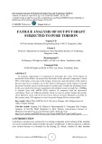 Fatigue analysis of out-put shaft subjected to pure torsion