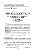 Automated system for monitoring the quality characteristics of coal, transported on the belt-type conveyor, using a non-contact measuring method