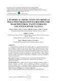 A numerical model study of chemical pollution migration in groundwater near industrial waste storages located in river valleys