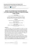 Effects of process parameters on cutting speed in wire-cut edm of 9crsi tool steel