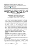 Workplace conflict management and administrative productivity of staff of selected ICT driven public universities