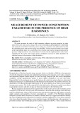 Measurement of power consumption parameters in the presence of high harmonics