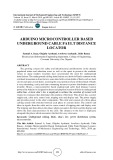 Arduino microcontroller based underground cable fault distance locator