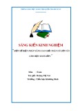 Sáng kiến kinh nghiệm: Một số biện pháp nâng cao chất lượng giải toán có lời văn lớp 1