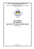 Giáo trình Hệ thống quản lý chất lượng ISO - CĐ Nghề Công Nghiệp Hà Nội