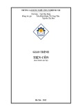 Giáo trình Tiện côn - CĐ Nghề Công Nghiệp Hà Nội