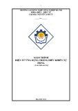 Giáo trình Điện tử ứng dụng trong điều khiển tự động - CĐ Nghề Công Nghiệp Hà Nội