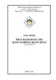 Giáo trình Phay bánh răng trụ răng nghiêng, rãnh xoắn - CĐ Nghề Công Nghiệp Hà Nội