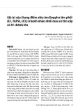 Giá trị của thang điểm siêu âm Doppler tim phổi (EF, TAPSE, UCL) ở bệnh nhân nhồi máu cơ tim cấp có ST chênh lên