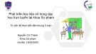 Bài giảng Phát triển học liệu số trong dạy học trực tuyến tại khoa Sư phạm – Từ vấn đề thực tiễn đến khung lý luận