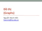 Bài giảng Cấu trúc dữ liệu và giải thuật: Đồ thị - Phan Mạnh Hiển (2020)