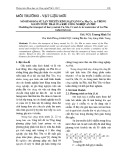 Mô hình hóa sự lan truyền kim loại nặng Cu, Mn, Cr, As trong nguồn nước thải của khu công nghiệp An Phú