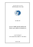 Luận văn Thạc sĩ Công nghệ kỹ thuật Điện tử - Viễn thông: Quản lý nhiễu truyền thông D2D trong mạng  thông tin di động 5G