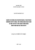 Luận án Tiến sĩ Y học: Nghiên cứu nồng độ osteoprotegerin, parathyroid hormone huyết tương, tổn thương động mạch cảnh và một số yếu tố liên quan ở bệnh nhân bệnh thận mạn lọc máu chu kỳ