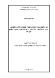 Luận văn Thạc sĩ Công nghệ kỹ thuật điện tử, truyền thông: Nghiên cứu, phát triển một cảm biến đo biến dạng ứng dụng cho các thiết bị mặc được