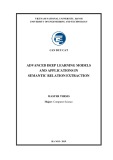 Luận án Tiến sĩ Khoa học máy tính: Advanced deep learning models and applications in semantic relation extraction