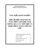 Sáng kiến kinh nghiệm Tiểu học: Một số biện pháp rèn kĩ năng sống cho học sinh thông qua các môn học và hoạt động ngoài giờ lên lớp