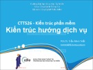 Bài giảng Kiến trúc phần mềm - Kiến trúc hướng dịch vụ