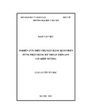 Luận án Tiến sĩ Y học: Nghiên cứu điều trị mất răng hàm trên từng phần bằng kỹ thuật implant có ghép xương