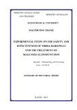 Summary of new aspect of the thesis: Experimental study on the safety and effectiveness of TD0014 hard pills for the treatment of male sexual dysfunction