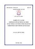 Luận án Tiến sĩ Y học: Nghiên cứu vai trò Doppler xuyên sọ trong xác định áp lực nội sọ và xử trí co thắt mạch não ở bệnh nhân chấn thương sọ não nặng