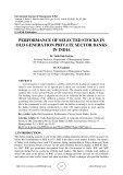 Performance of selected stocks in old generation private sector banks in India