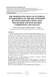 The moderating role of external environment on the relationship between resource isolating mechanism and sustainable competitive advantage