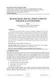Blockchain: social innovation in finance & accounting