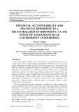 Financial accountability and financial reporting in a decentralized environment (a case study of Tanzanian local government authorities)