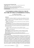 Customers satisfaction in utility sectors of public enterprises in Nepal