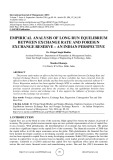 Empirical analysis of long run equilibrium between exchange rate and foreign exchange reserve – an Indian perspective
