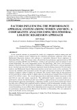 Factors influencing the performance appraisal system among women and men: a comparative analysis using multinomial logistic regression approach
