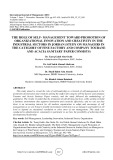 The role of self- management toward promotion of organizational innovation and creativity in the industrial sectors in Jordan (study on managers in the category of fine factory and company Tourane and acacia sanitary paper consists)