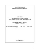 Giáo trình Sản xuất giống bằng kỹ thuật nuôi cấy mô tế bào thực vật - Nghề: Bảo vệ thực vật (Cao đẳng) - CĐ Nghề Đà Lạt