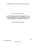 Báo cáo tổng kết đề tài: Luận chứng khoa học về mô hình quản lý và phát triển bền vững dối bờ biển các tỉnh Quảng Bình, Quảng Trị, Thừa Thiên Huế