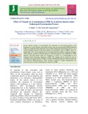 Effect of vitamin on accumulation of PHB by Zobellella species under submerged fermentation process