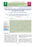 Effect of planting time, fertility level and plant population on development, yield, nutrient uptake and quality of winter popcorn (Zea mays everta Sturt) under late sown condition