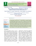 Effect of different nutrient combinations on yield and quality of Mustard varieties (Brassica juncea L.)