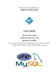 Giáo trình PHP & MySQL - Nghề: Lập trình máy tính - CĐ Kỹ Thuật Công Nghệ Bà Rịa-Vũng Tàu