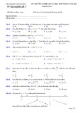 Đề ôn tập tốt nghiệp THPT môn Toán năm 2020 - Sở GD&ĐT Khánh Hòa - Đề số 27