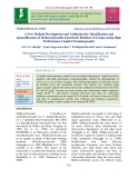 A new method development and validation for identification and quantification of methoxyfenozide insecticide residues in grapes using high performance liquid chromatography