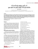 Vấn đề hội nhập quốc tế qua lịch sử phê bình Truyện Kiều