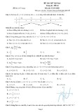 Đề thi thử THPT quốc gia môn Toán năm 2020 (Mã đề 04)