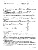 Đề thi thử THPTQG môn Toán năm học 2019-2020 (Mã đề 541)