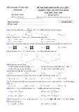 Đề thi thử THPT quốc gia lần 1 môn Toán năm 2019-2020 – Trường THPT Chuyên Thái Bình