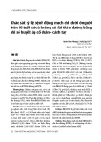 Khảo sát tỷ lệ bệnh động mạch chi dưới ở người trên 40 tuổi có và không có đái tháo đường bằng chỉ số huyết áp cổ chân - cánh tay