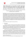 Thực trạng quản lý và sử dụng nguồn nước mặt phục vụ tưới cho đất trồng lúa trong điều kiện hạn hán tại huyện Hòa Vang, thành phố Đà Nẵng