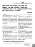 Ứng dụng máy đùn tạo cầu QZJ vào nghiên cứu bào chế Pellet ibuprofen giải phóng kéo dài để xây dựng bài thực hành cho sinh viên hệ cao đẳng